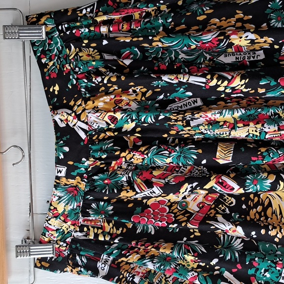 Hell Bunny Monte Carlo Circle Swing Rockabilly Retro Skirt SZ XS - Picture 8 of 14